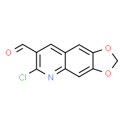 ChemSpider 2D Image | 6-Chloro[1,3]dioxolo[4,5-g]quinoline-7-carbaldehyde | C11H6ClNO3