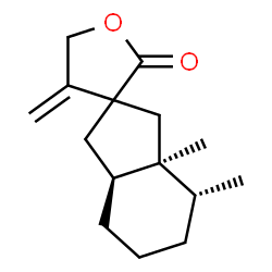 ChemSpider 2D Image | (3a'S,4'R,7a'S)-3a',4'-Dimethyl-4-methylenedecahydrospiro[furan-3,2'-inden]-2-one | C15H22O2