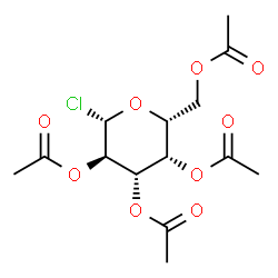 ChemSpider 2D Image | 2,3,4,6-Tetra-O-acetyl-beta-D-galactopyranosyl chloride | C14H19ClO9