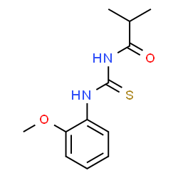 ChemSpider 2D Image | N-[(2-Methoxyphenyl)carbamothioyl]-2-methylpropanamide | C12H16N2O2S