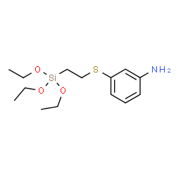 ChemSpider 2D Image | 3-{[2-(Triethoxysilyl)ethyl]sulfanyl}aniline | C14H25NO3SSi