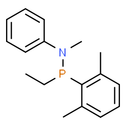 ChemSpider 2D Image | P-(2,6-Dimethylphenyl)-P-ethyl-N-methyl-N-phenylphosphinous amide | C17H22NP