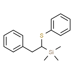 ChemSpider 2D Image | Trimethyl[2-phenyl-1-(phenylsulfanyl)ethyl]silane | C17H22SSi