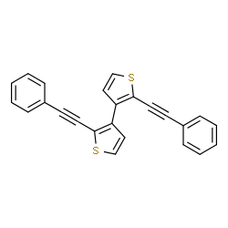 ChemSpider 2D Image | 2,2'-Bis(phenylethynyl)-3,3'-bithiophene | C24H14S2