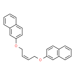 ChemSpider 2D Image | 2,2'-[(2Z)-2-Butene-1,4-diylbis(oxy)]dinaphthalene | C24H20O2