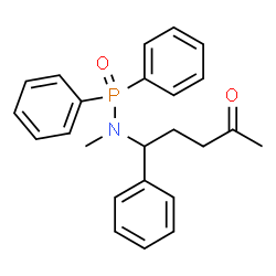 ChemSpider 2D Image | N-Methyl-N-(4-oxo-1-phenylpentyl)-P,P-diphenylphosphinic amide | C24H26NO2P
