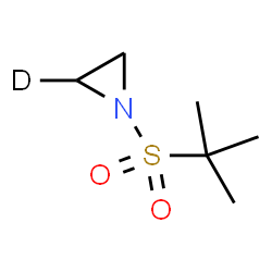 ChemSpider 2D Image | 1-[(2-Methyl-2-propanyl)sulfonyl](2-~2~H_1_)aziridine | C6H12DNO2S