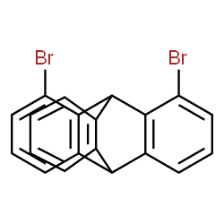 ChemSpider 2D Image | 3,13-Dibromopentacyclo[6.6.6.0~2,7~.0~9,14~.0~15,20~]icosa-2,4,6,9,11,13,15,17,19-nonaene | C20H12Br2