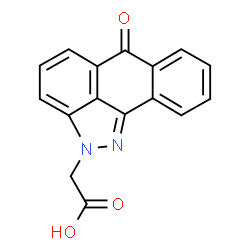 ChemSpider 2D Image | (6-Oxodibenzo[cd,g]indazol-2(6H)-yl)acetic acid | C16H10N2O3