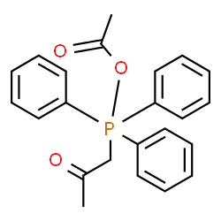ChemSpider 2D Image | 1-[Acetoxy(triphenyl)phosphoranyl]acetone | C23H23O3P