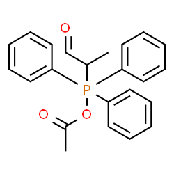 ChemSpider 2D Image | 2-[Acetoxy(triphenyl)phosphoranyl]propanal | C23H23O3P