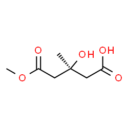 ChemSpider 2D Image | (3S)-3-Hydroxy-5-methoxy-3-methyl-5-oxopentanoic acid | C7H12O5