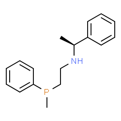 ChemSpider 2D Image | (1S)-N-{2-[Methyl(phenyl)phosphino]ethyl}-1-phenylethanamine | C17H22NP