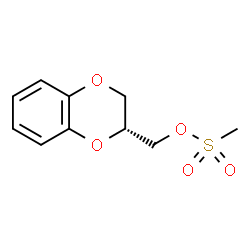 ChemSpider 2D Image | (2R)-2,3-Dihydro-1,4-benzodioxin-2-ylmethyl methanesulfonate | C10H12O5S