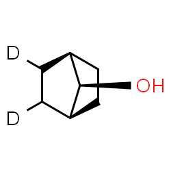 ChemSpider 2D Image | (7-anti)-(2,3-~2~H_2_)Bicyclo[2.2.1]heptan-7-ol | C7H10D2O
