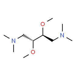ChemSpider 2D Image | (2R,3S)-2,3-Dimethoxy-N,N,N',N'-tetramethyl-1,4-butanediamine | C10H24N2O2
