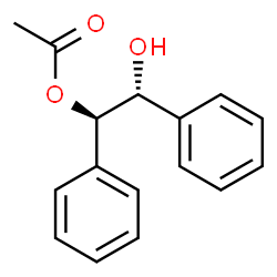 ChemSpider 2D Image | (1R,2R)-2-Hydroxy-1,2-diphenylethyl acetate | C16H16O3