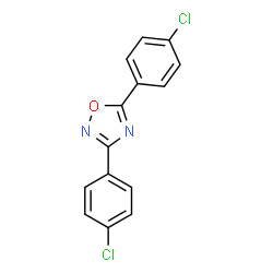 ChemSpider 2D Image | 3,5-Bis(4-chlorophenyl)-1,2,4-oxadiazole | C14H8Cl2N2O