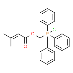 ChemSpider 2D Image | [Chloro(triphenyl)phosphoranyl]methyl 3-methyl-2-butenoate | C24H24ClO2P