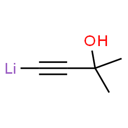 ChemSpider 2D Image | (3-Hydroxy-3-methyl-1-butyn-1-yl)lithium | C5H7LiO