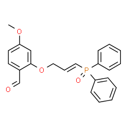 ChemSpider 2D Image | 2-{[(2E)-3-(Diphenylphosphoryl)-2-propen-1-yl]oxy}-4-methoxybenzaldehyde | C23H21O4P