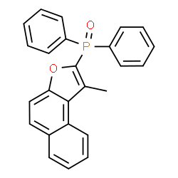 ChemSpider 2D Image | (1-Methylnaphtho[2,1-b]furan-2-yl)(diphenyl)phosphine oxide | C25H19O2P
