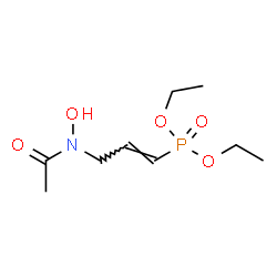 ChemSpider 2D Image | Diethyl {(1E)-3-[acetyl(hydroxy)amino]-1-propen-1-yl}phosphonate | C9H18NO5P
