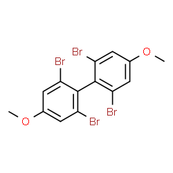 ChemSpider 2D Image | 2,2',6,6'-Tetrabromo-4,4'-dimethoxybiphenyl | C14H10Br4O2