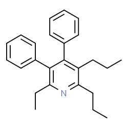 ChemSpider 2D Image | 2-Ethyl-3,4-diphenyl-5,6-dipropylpyridine | C25H29N