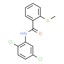ChemSpider 2D Image | N-(2,5-Dichlorophenyl)-2-(methylsulfanyl)benzamide | C14H11Cl2NOS