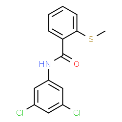 ChemSpider 2D Image | N-(3,5-Dichlorophenyl)-2-(methylsulfanyl)benzamide | C14H11Cl2NOS