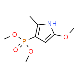 ChemSpider 2D Image | Dimethyl (5-methoxy-2-methyl-1H-pyrrol-3-yl)phosphonate | C8H14NO4P