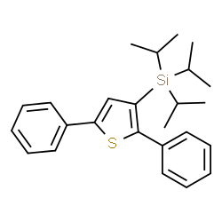 ChemSpider 2D Image | (2,5-Diphenyl-3-thienyl)(triisopropyl)silane | C25H32SSi