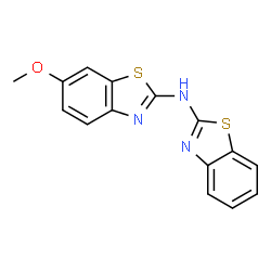 ChemSpider 2D Image | N-(1,3-Benzothiazol-2-yl)-6-methoxy-1,3-benzothiazol-2-amine | C15H11N3OS2