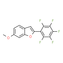 ChemSpider 2D Image | 6-Methoxy-2-(pentafluorophenyl)-1-benzofuran | C15H7F5O2