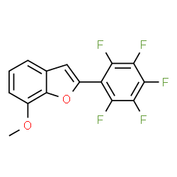 ChemSpider 2D Image | 7-Methoxy-2-(pentafluorophenyl)-1-benzofuran | C15H7F5O2