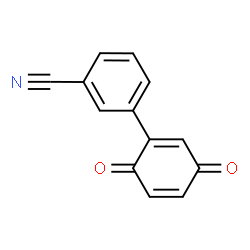 ChemSpider 2D Image | 3-(3,6-Dioxo-1,4-cyclohexadien-1-yl)benzonitrile | C13H7NO2