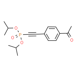 ChemSpider 2D Image | Diisopropyl [(4-acetylphenyl)ethynyl]phosphonate | C16H21O4P