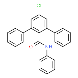 ChemSpider 2D Image | 5'-Chloro-N-phenyl-1,1':3',1''-terphenyl-2'-carboxamide | C25H18ClNO