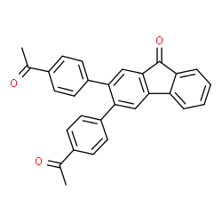 ChemSpider 2D Image | 2,3-Bis(4-acetylphenyl)-9H-fluoren-9-one | C29H20O3