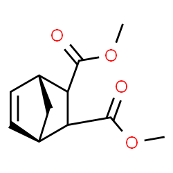 ChemSpider 2D Image | Dimethyl (1R,4R)-bicyclo[2.2.1]hept-5-ene-2,3-dicarboxylate | C11H14O4