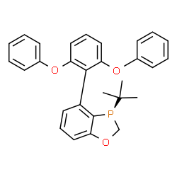 ChemSpider 2D Image | (3R)-4-(2,6-Diphenoxyphenyl)-3-(2-methyl-2-propanyl)-2,3-dihydro-1,3-benzoxaphosphole | C29H27O3P