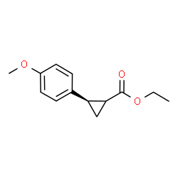 ChemSpider 2D Image | Ethyl (2R)-2-(4-methoxyphenyl)cyclopropanecarboxylate | C13H16O3