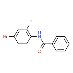 ChemSpider 2D Image | N-(4-Bromo-2-fluorophenyl)benzamide | C13H9BrFNO