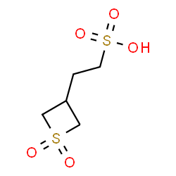 ChemSpider 2D Image | 2-(1,1-Dioxido-3-thietanyl)ethanesulfonic acid | C5H10O5S2