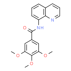 ChemSpider 2D Image | 3,4,5-Trimethoxy-N-(8-quinolinyl)benzamide | C19H18N2O4