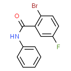ChemSpider 2D Image | 2-Bromo-5-fluoro-N-phenylbenzamide | C13H9BrFNO