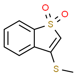 ChemSpider 2D Image | 3-(Methylsulfanyl)-1-benzothiophene 1,1-dioxide | C9H8O2S2