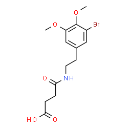 ChemSpider 2D Image | 4-{[2-(3-Bromo-4,5-dimethoxyphenyl)ethyl]amino}-4-oxobutanoic acid | C14H18BrNO5