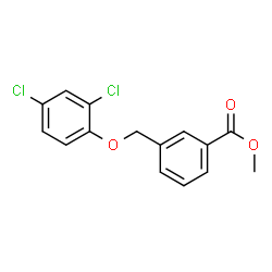 ChemSpider 2D Image | methyl 3-(2,4-dichlorophenoxymethyl)benzoate | C15H12Cl2O3
